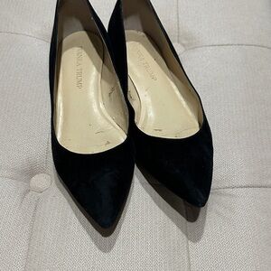 Ivanka Trump Black Suede Heels